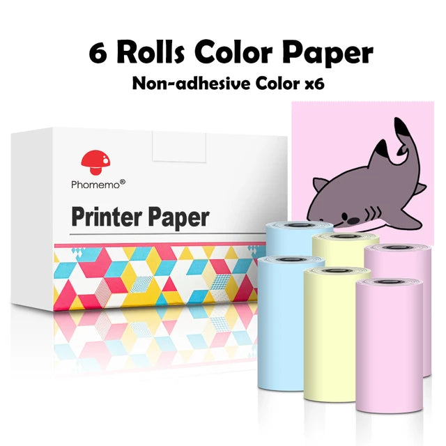 Mini Printer with Self adhesive Sticker Paper