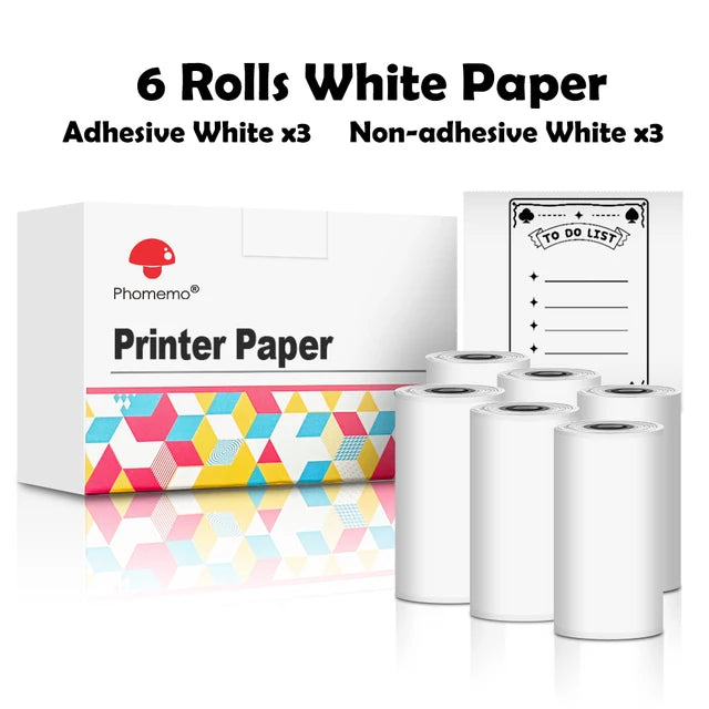 Mini Printer with Self adhesive Sticker Paper