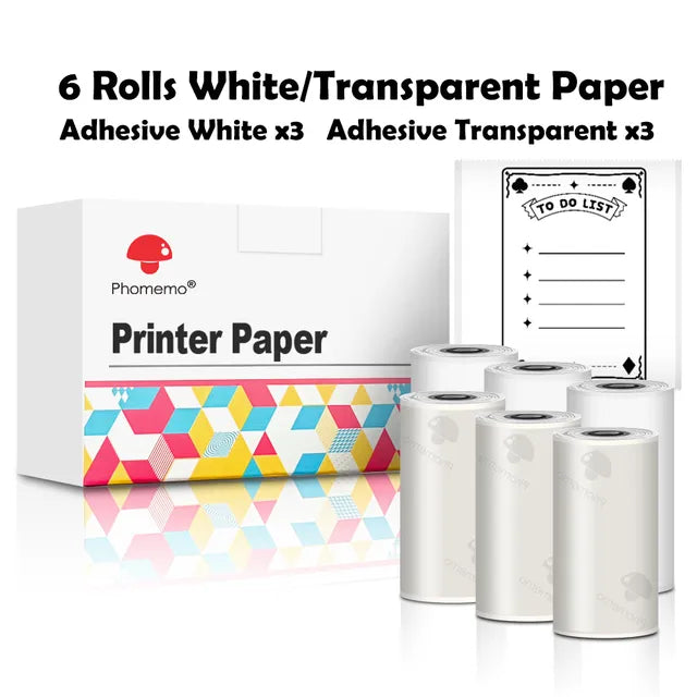 Mini Printer with Self adhesive Sticker Paper