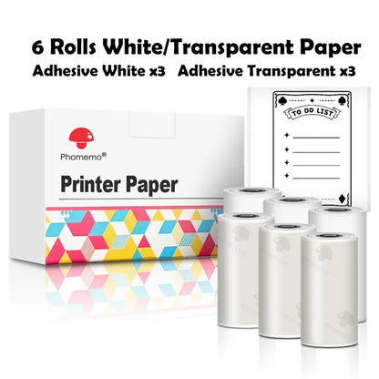 Mini Printer with Self adhesive Sticker Paper