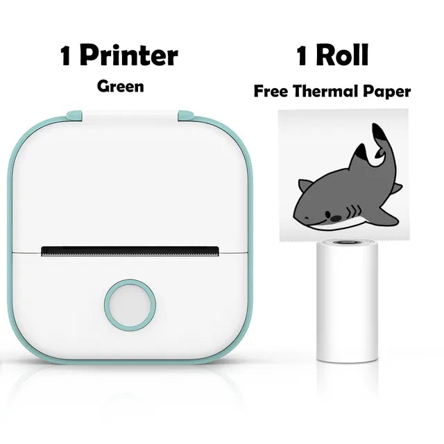 Mini Printer with Self adhesive Sticker Paper